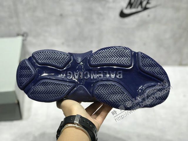 Balenciaga經典款男女鞋 巴黎世家頂級版本Triple S厚底氣墊大底LOGO老爹鞋 Balenciaga情侶款老爹鞋  hdbl1266